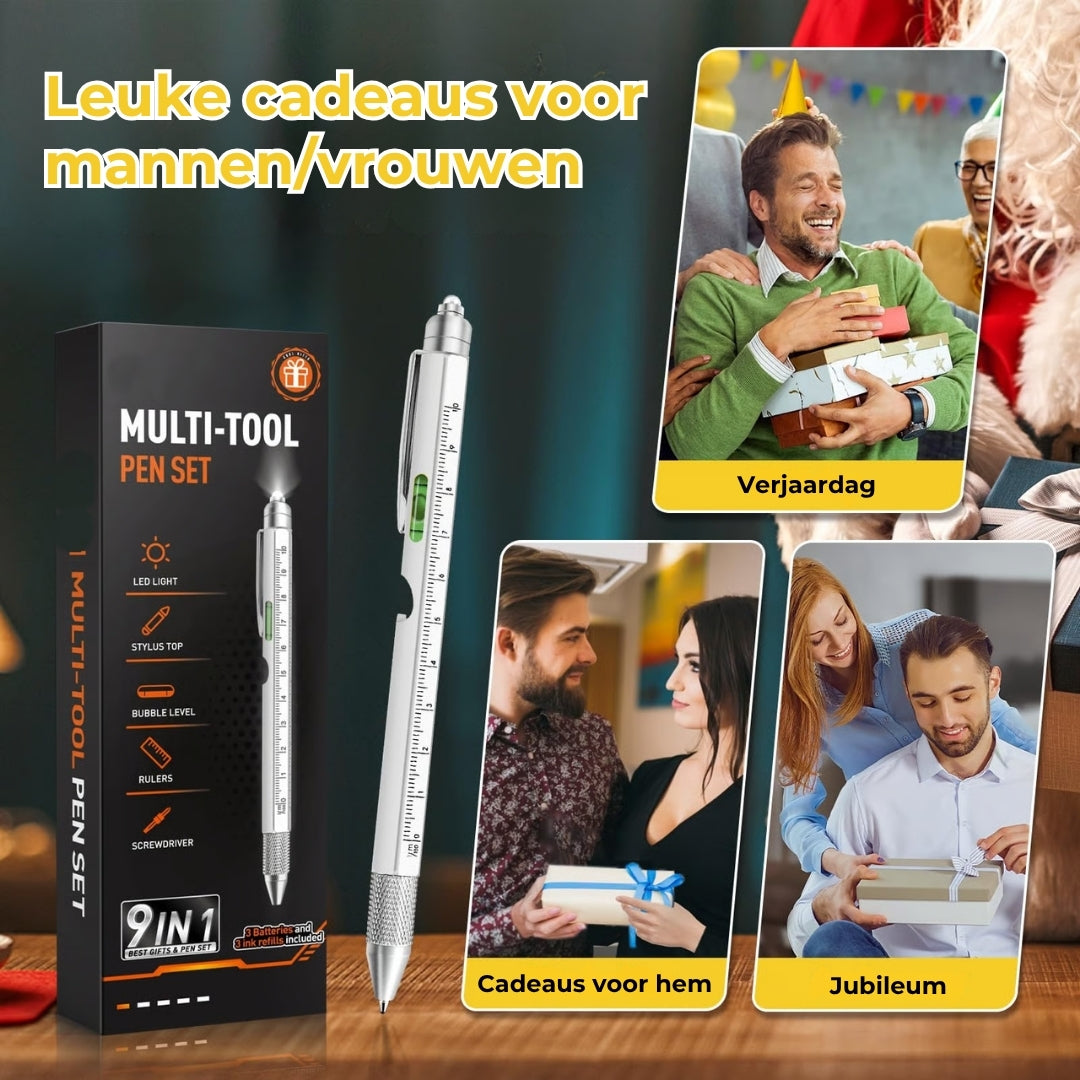 9-in-1 Multifunctionele Toolpen