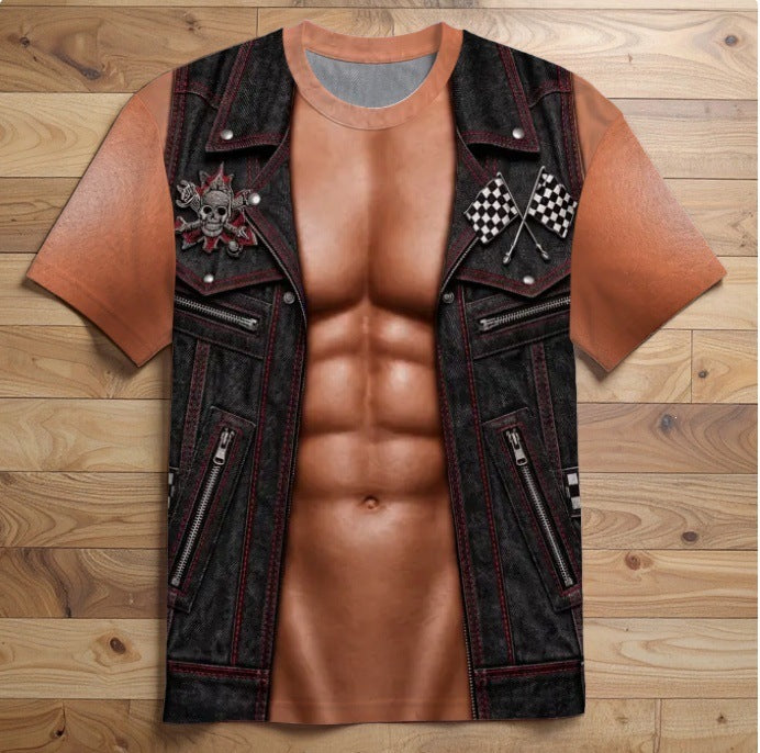 T-shirt met Spierprint