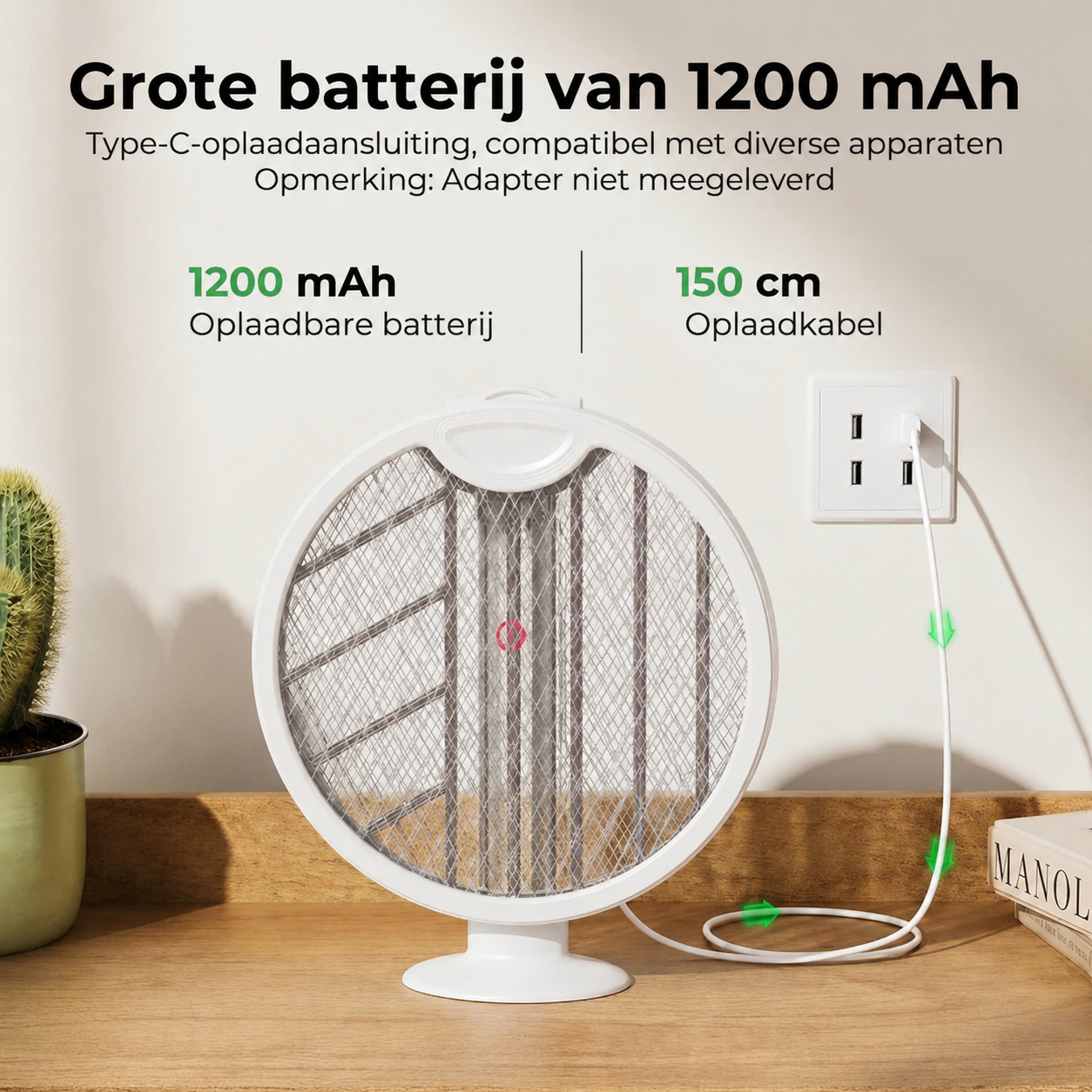 Opvouwbare Elektrische Vliegenmepper