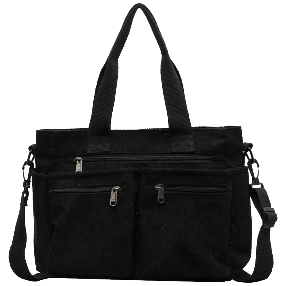 Icone™ CorduroyBag: grote capaciteit, unisex, vintage stijl, corduroy tas