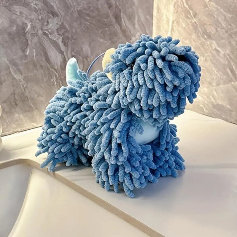 Schattige hond microvezel drooghanddoek