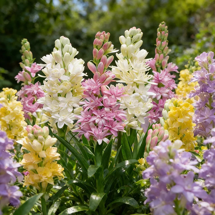 Dubbele Tuberoos Bollen (6 stuks) – Geurende Bloembollen (Polianthes tuberosa)