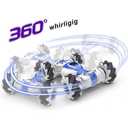 Op afstand bestuurbare auto met gebarensensor