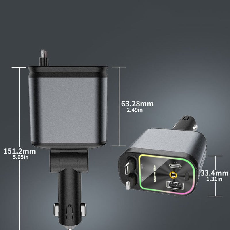 Uittrekbare Kabel Autolader