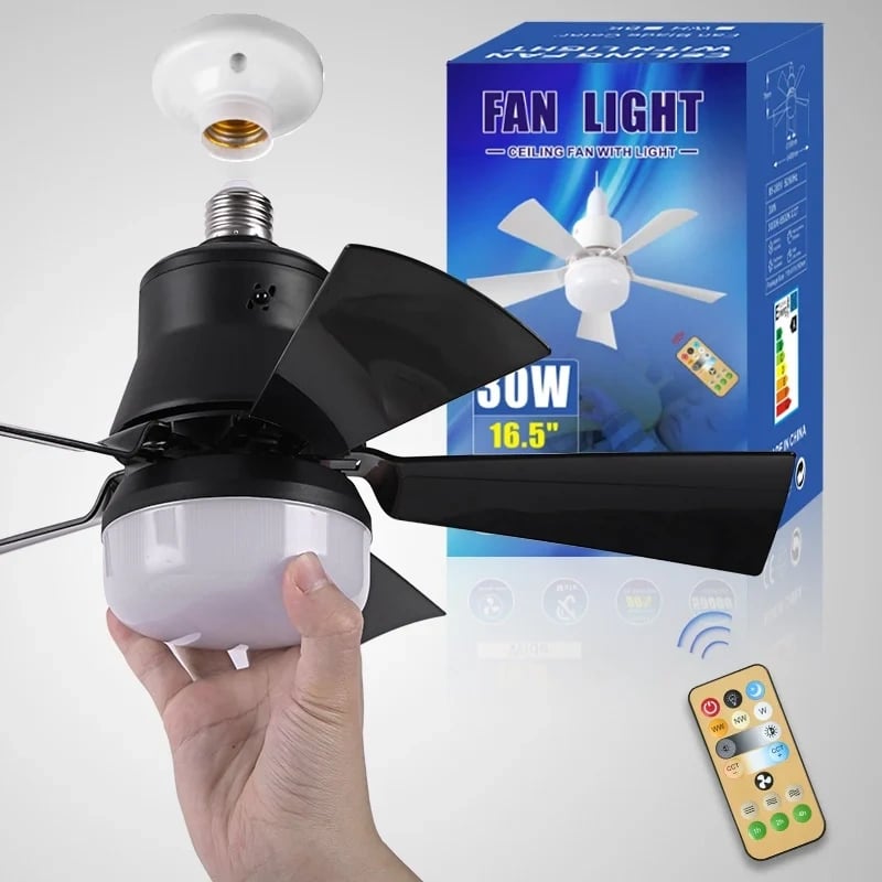 40W LED-plafondventilator met verlichting – 52 cm, ultrastil met afstandsbediening