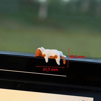 Handgeschilderde mini-kattenbeeldjes voor op je bureau 😺