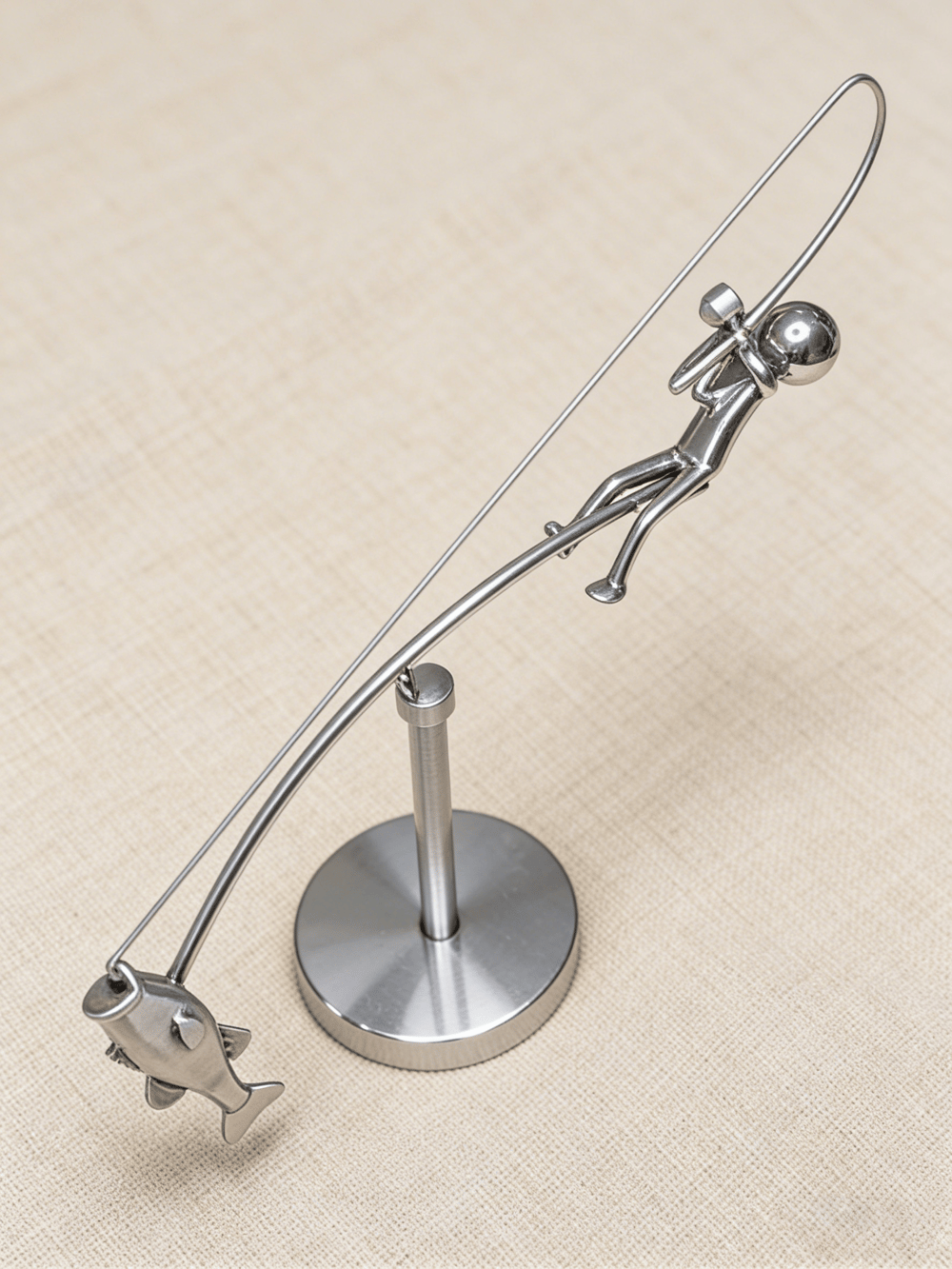 🎣 Fishersman Balancerend Sculptuur