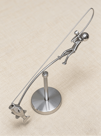 🎣 Fishersman Balancerend Sculptuur