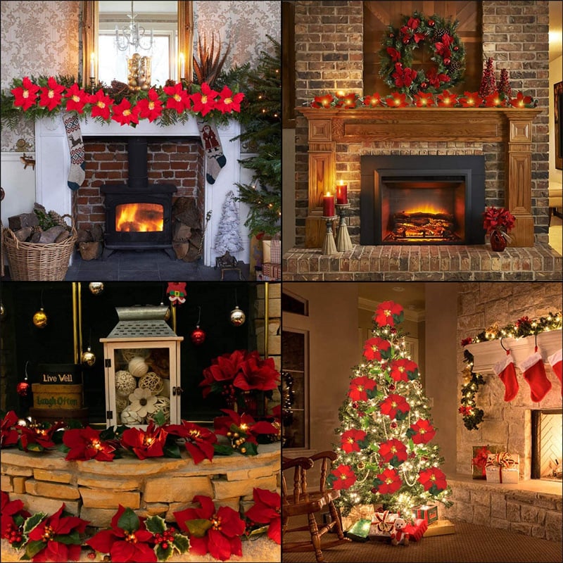 LED Kerst Bloemenslinger