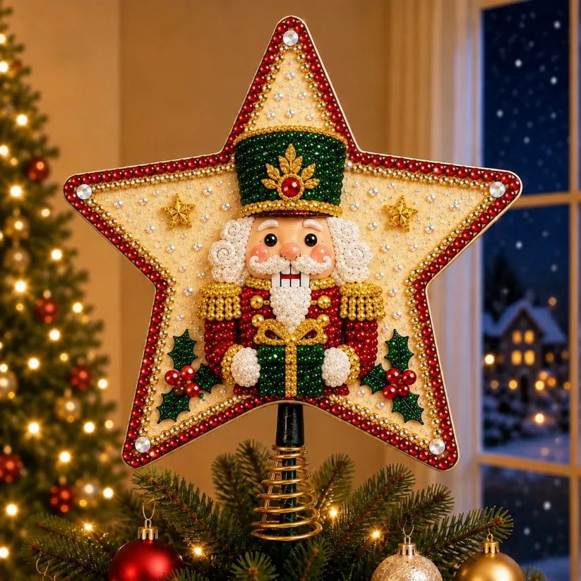 DIY Kerstboompiek Kit - Parel-en Diamantkunst