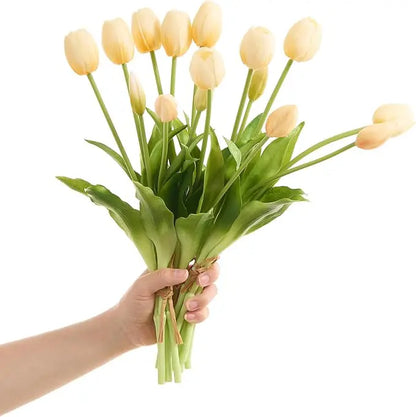 Everbloem Tulpen – Echt gevoel natuurgetrouwe kunsttulpen (15st)