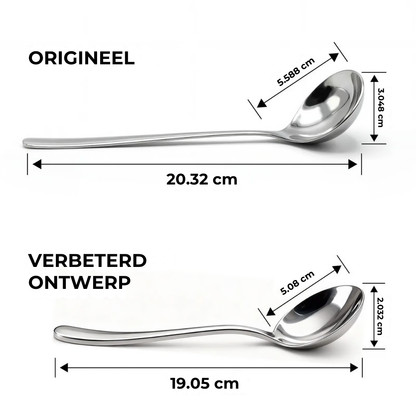 Roestvrijstalen Soeplepels - 4 Stuks