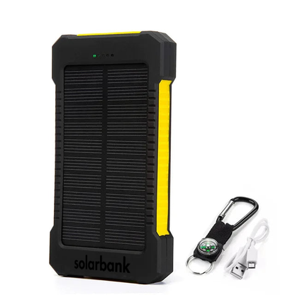 Noodpowerbank en Zaklamp op Zonne-Energie