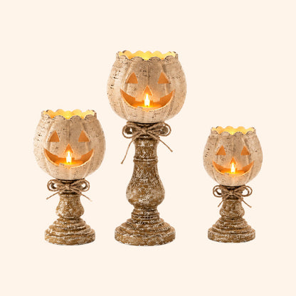 Halloween Pompoen Kandelaar