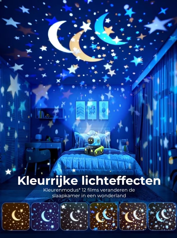 Lichtprojectorlamp robotauto voor kinderen ✨