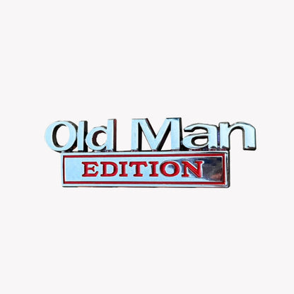 Metalen Autobadge 'Old Man'