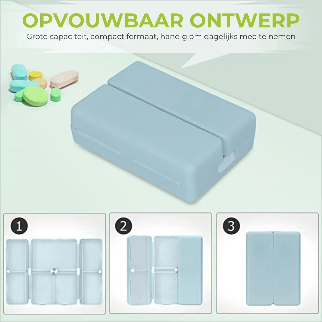 Opvouwbaar Pillendoosje met 7 Vakjes
