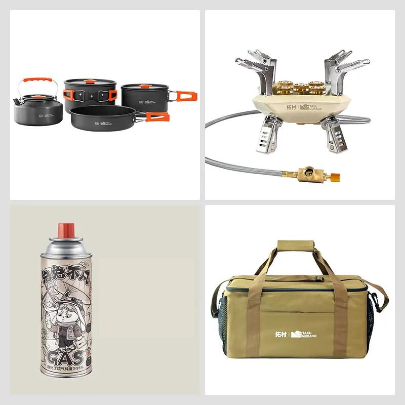 Multifunctioneel Draagbaar Camping Kookset