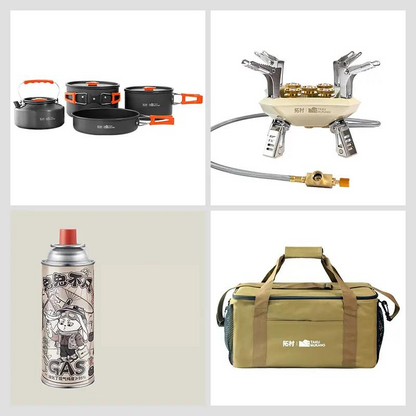 Multifunctioneel Draagbaar Camping Kookset