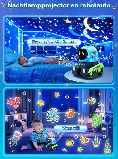 Lichtprojectorlamp robotauto voor kinderen ✨