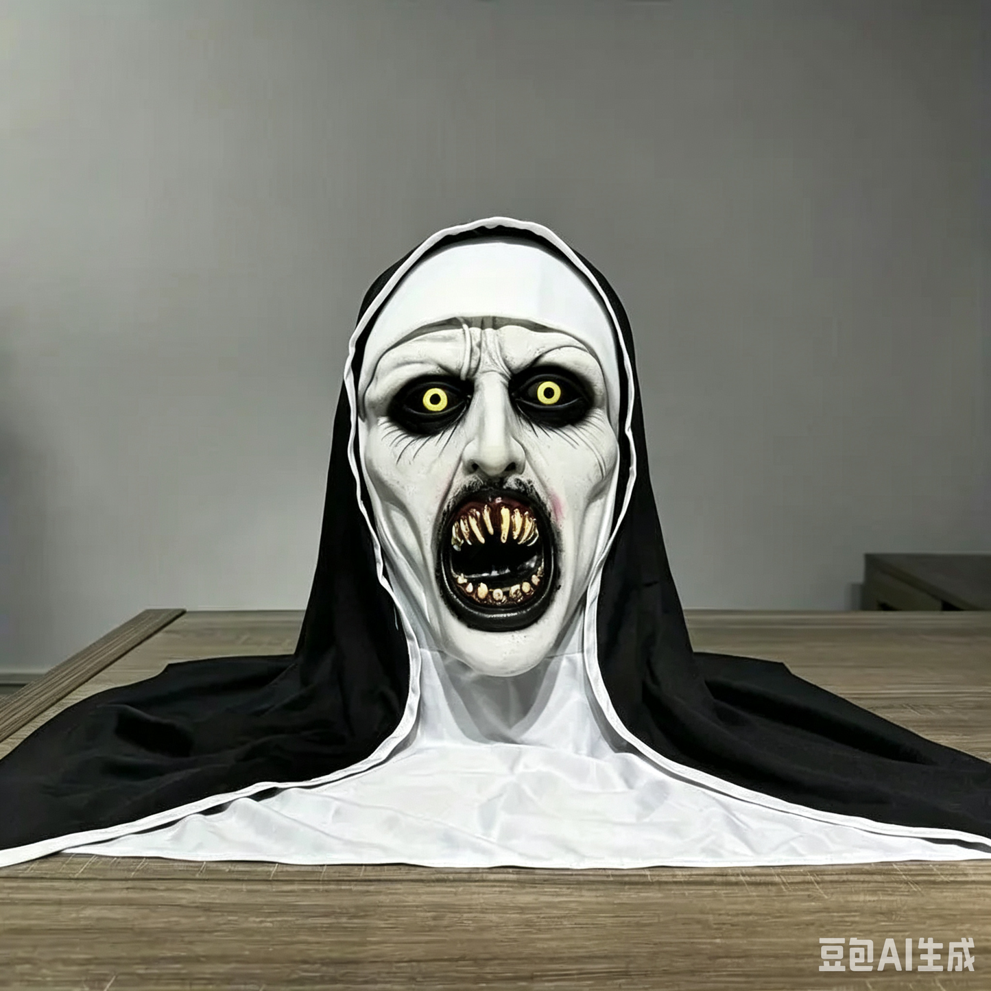 Horror Nonnenmasker voor Halloween