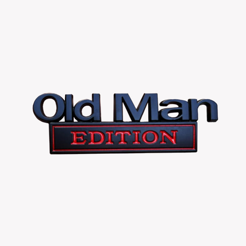 Metalen Autobadge 'Old Man'