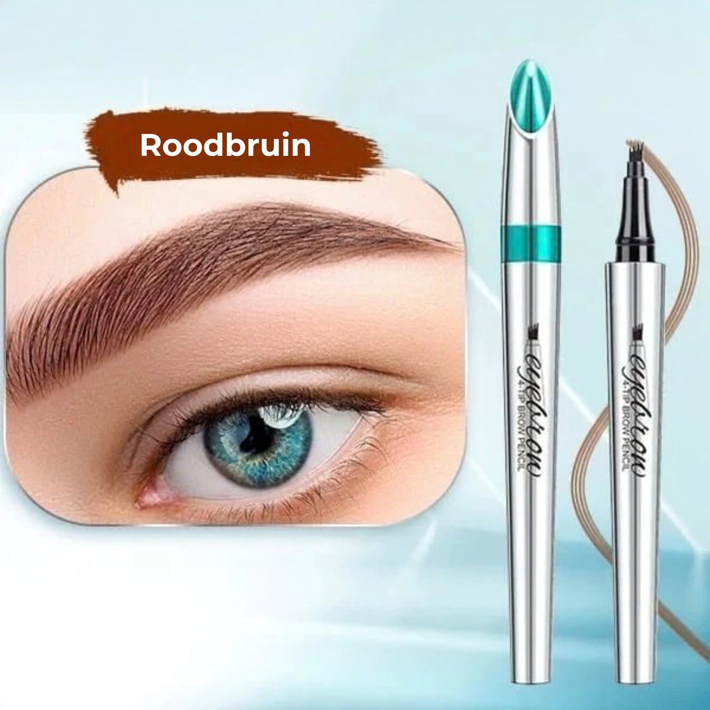 Waterdichte 3D-wenkbrauwpen met 4 vorkpunten voor microblading