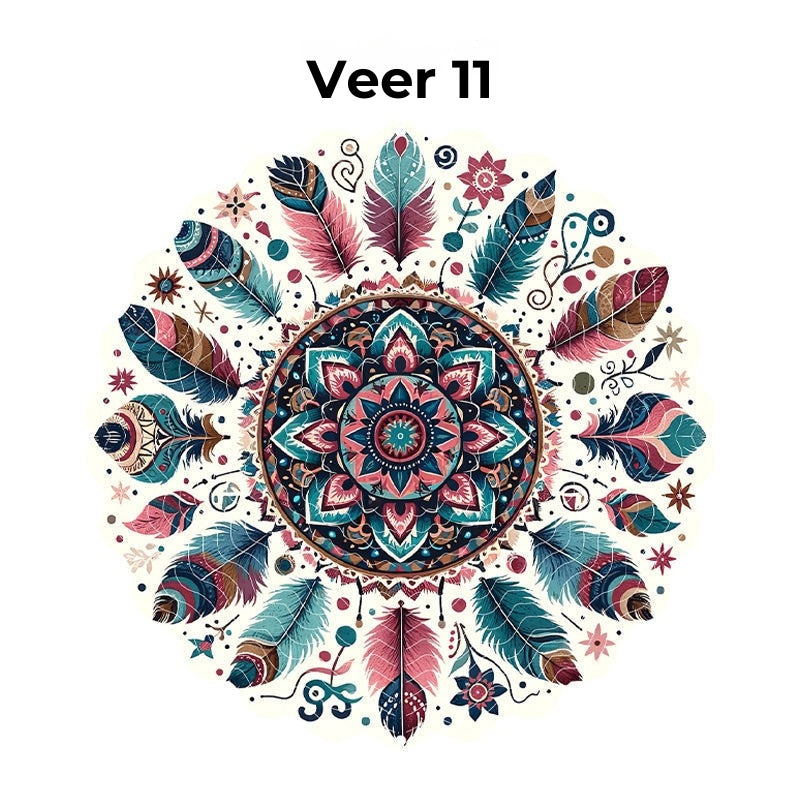 Hangende Windvanger Mandala-3D-effect