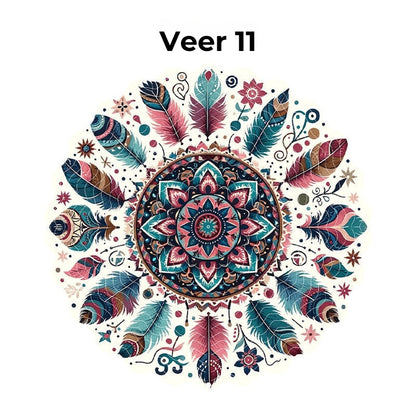 Hangende Windvanger Mandala-3D-effect