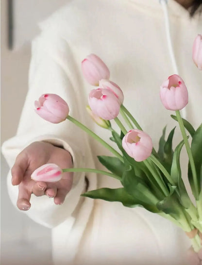 Everbloem Tulpen – Echt gevoel natuurgetrouwe kunsttulpen (15st)