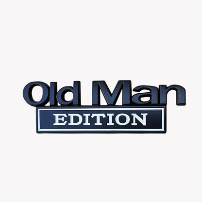 Metalen Autobadge 'Old Man'