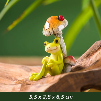 Kikker bloempothanger ornament