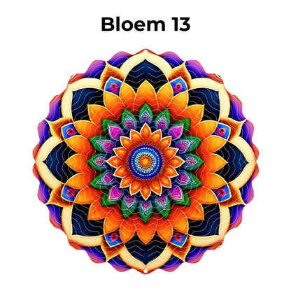 Hangende Windvanger Mandala-3D-effect