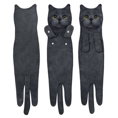 Grappige Kattenhanddoek
