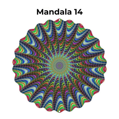 Hangende Windvanger Mandala-3D-effect