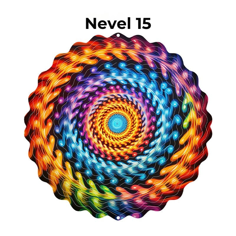 Hangende Windvanger Mandala-3D-effect