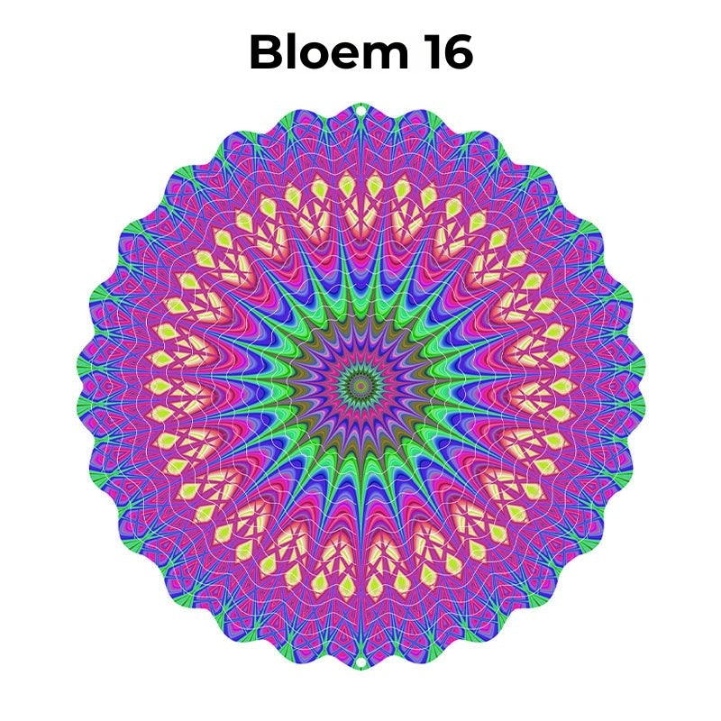 Hangende Windvanger Mandala-3D-effect