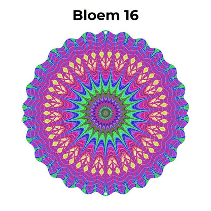 Hangende Windvanger Mandala-3D-effect