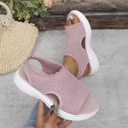 Ademende Dames Sandalen met Schokdempende Zolen