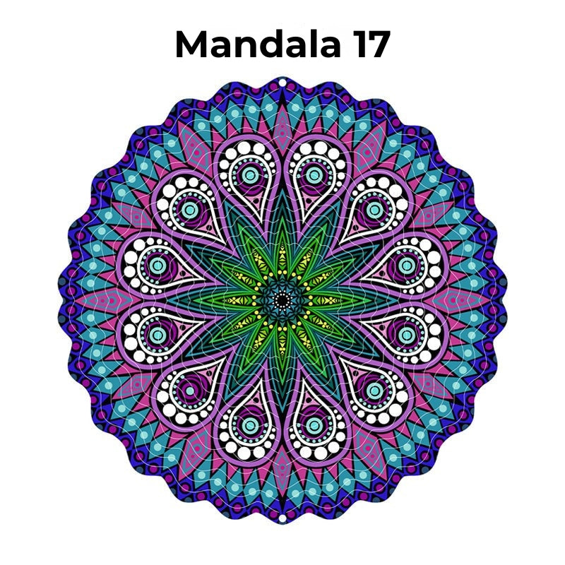Hangende Windvanger Mandala-3D-effect