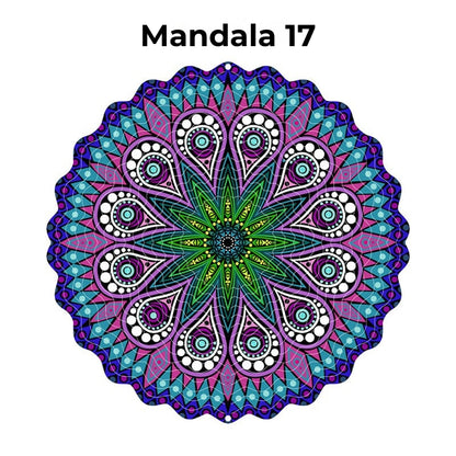 Hangende Windvanger Mandala-3D-effect