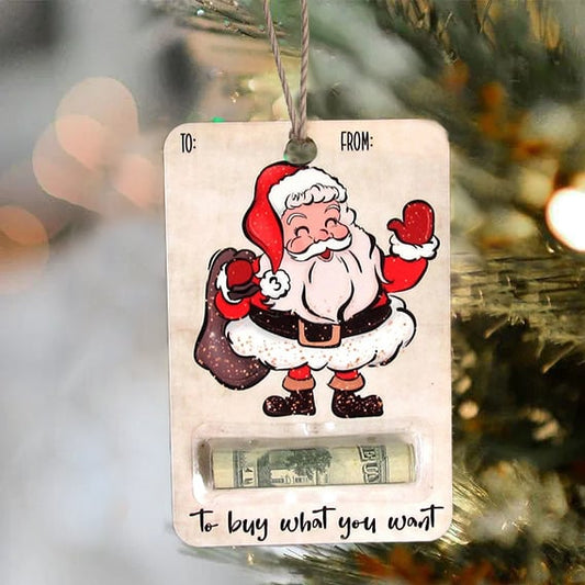 🎅💸 Handgemaakte Houten Geldhouders Cadeau