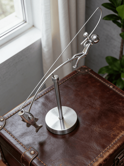 🎣 Fishersman Balancerend Sculptuur