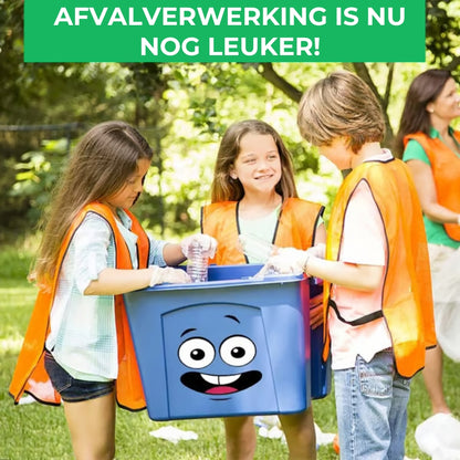 Milieuvriendelijke Vuilnisbakstickers - 4 Stuks