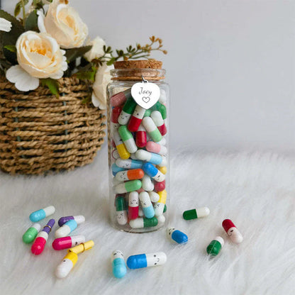 Cadeaufles met berichtcapsules