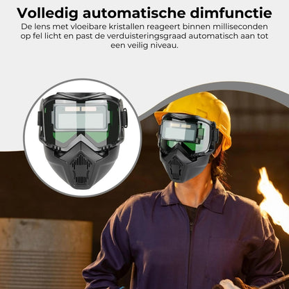 Gezichtsmasker met Automatische Verduistering en Koolstoffilter