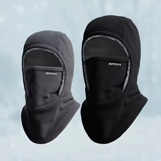 3-in-1 Wintercapuchon met Imitatiebont - Incl. Gezichtsmasker en Nekwarmer