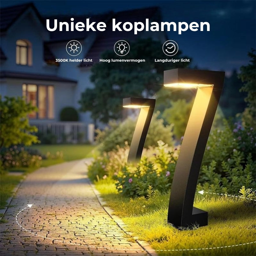 Moderne Tuinlamp op Zonne-Energie