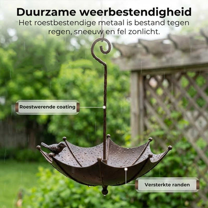 Hangende Paraplu Voer- en Drinkbak voor Vogels
