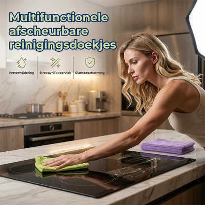 Ultra Absorberende Microvezel Reinigingsdoekjes - 10 Stuks